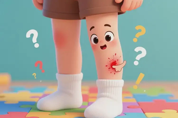 兒童小腿偶爾長(zhǎng)濕疹可不可以根治(圖1)