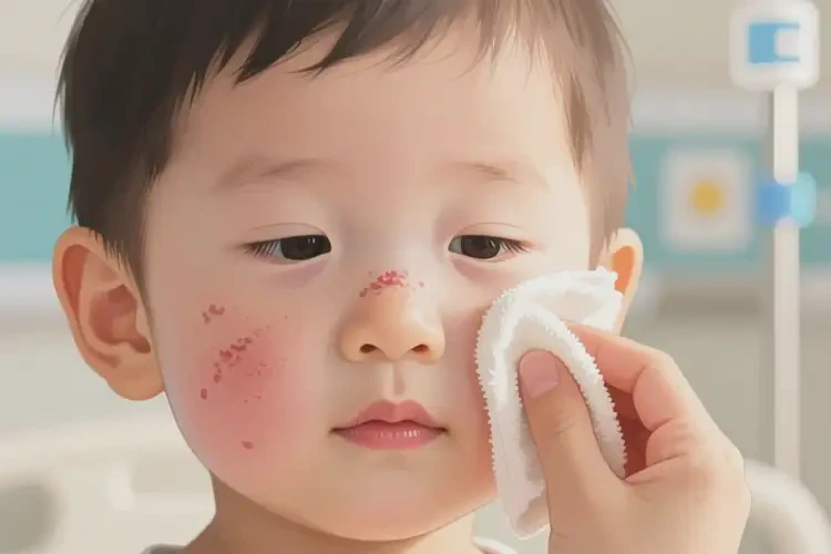 孩子臉上偶爾長(zhǎng)濕疹能夠徹底治愈嗎(圖1)