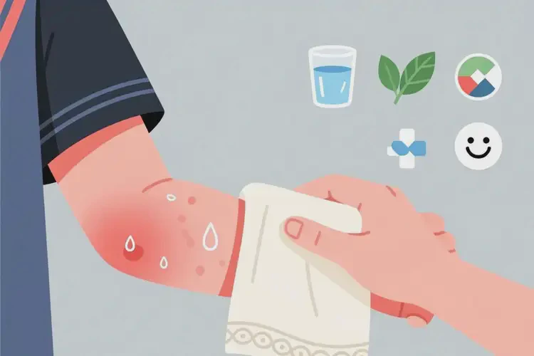 大學生手臂經(jīng)常長濕疹可不可以根治(圖1)