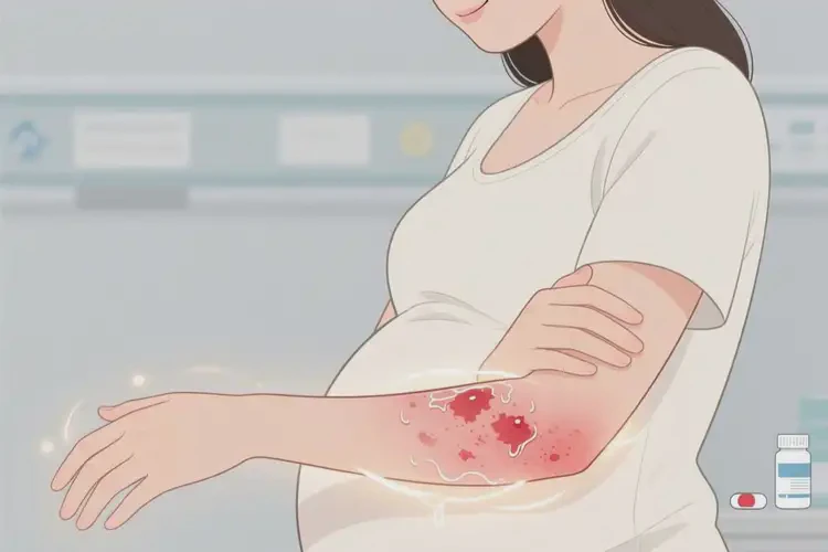 孕婦手臂上經(jīng)常長(zhǎng)濕疹可不可以根治(圖1)