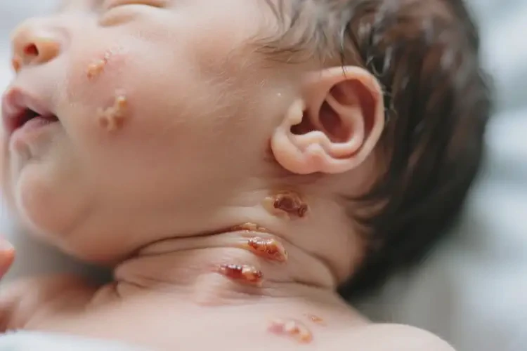 新生兒脖子上有濕疹可不可以根治(圖2)
