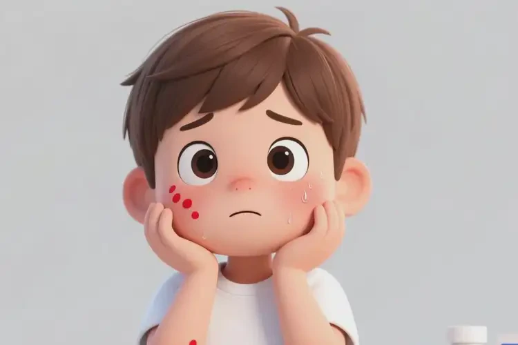 小學生臉上起濕疹能靠自己自愈嗎(圖2)