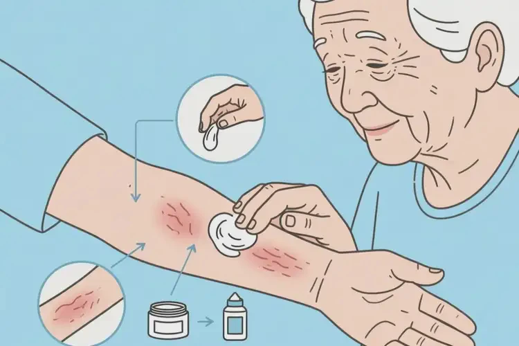 老人手臂上有濕疹可不可以根治(圖3)