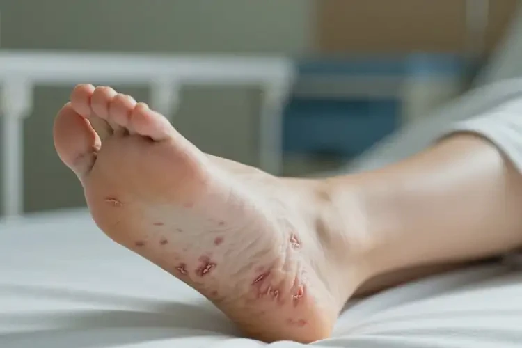 女人脚上出现湿疹可不可以根治(图1)