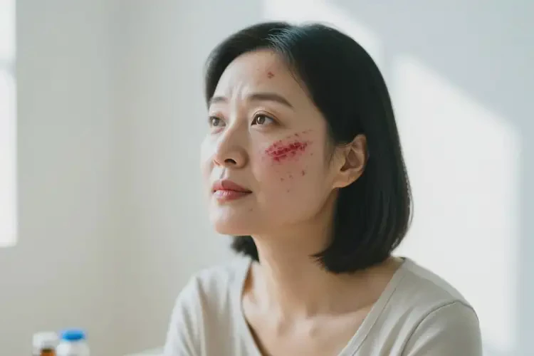 女人面部長濕疹能不能根治(圖4)