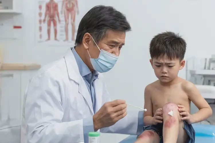 孩子大腿有濕疹不管它會自己自愈嗎(圖2)