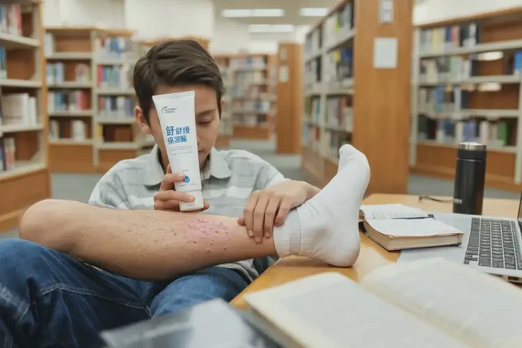 大學(xué)生小腿上偶爾起濕疹可不可以根治(圖4)