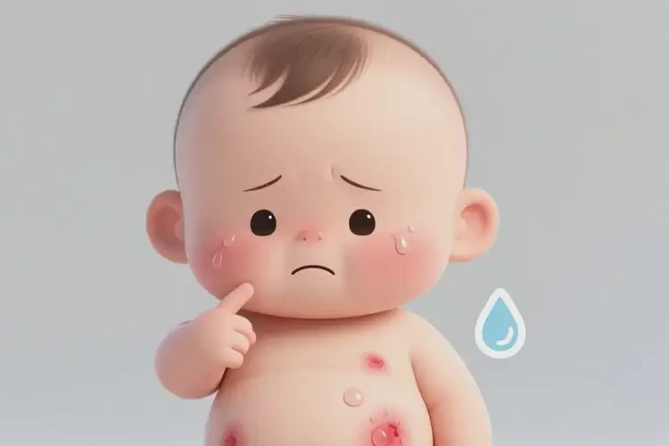 小孩肚子上偶爾起濕疹可不可以根治(圖1)