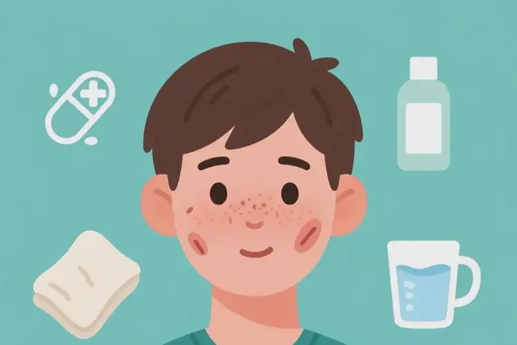 青少年臉上偶爾起濕疹能夠徹底治愈嗎(圖1)