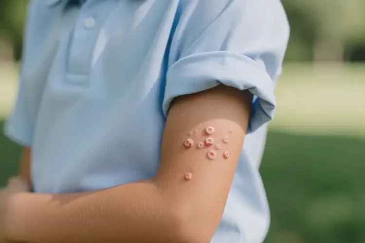 中學(xué)生手臂上起濕疹可不可以根治(圖1)