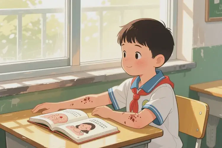 小學(xué)生手臂偶爾長濕疹可不可以根治(圖2)