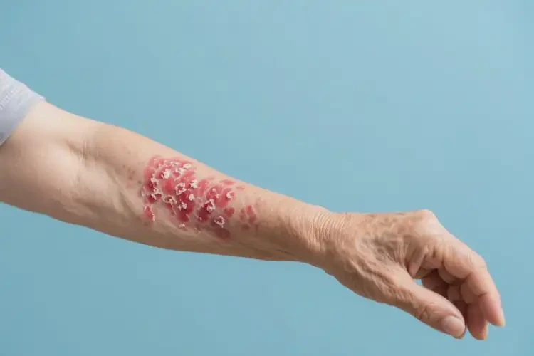 老人身上長(zhǎng)濕疹可不可以根治(圖2)