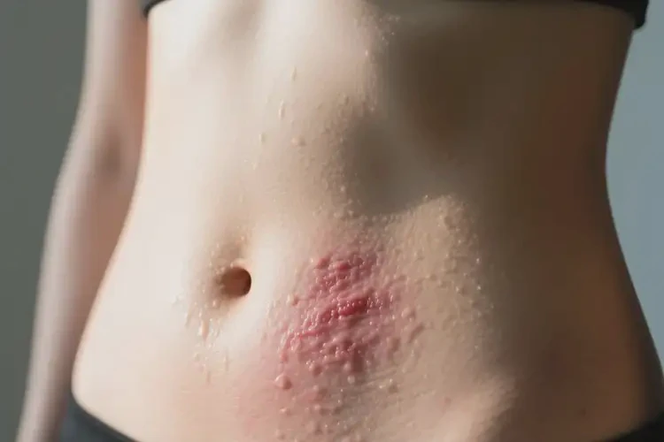 女人肚子上容易長濕疹可不可以根治(圖1)