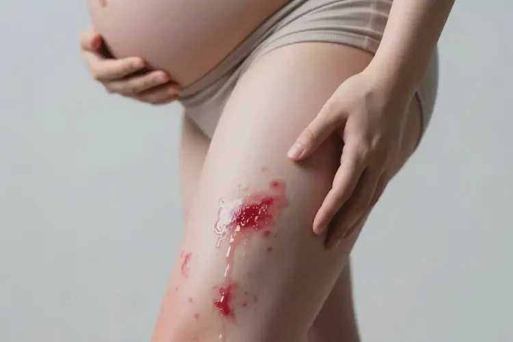 孕婦小腿上出濕疹可不可以根治(圖1)