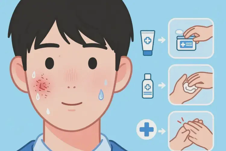 大學(xué)生面部出現(xiàn)濕疹可不可以根治(圖2)