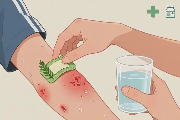 中學生手臂上出濕疹可以徹底自愈嗎(圖3)