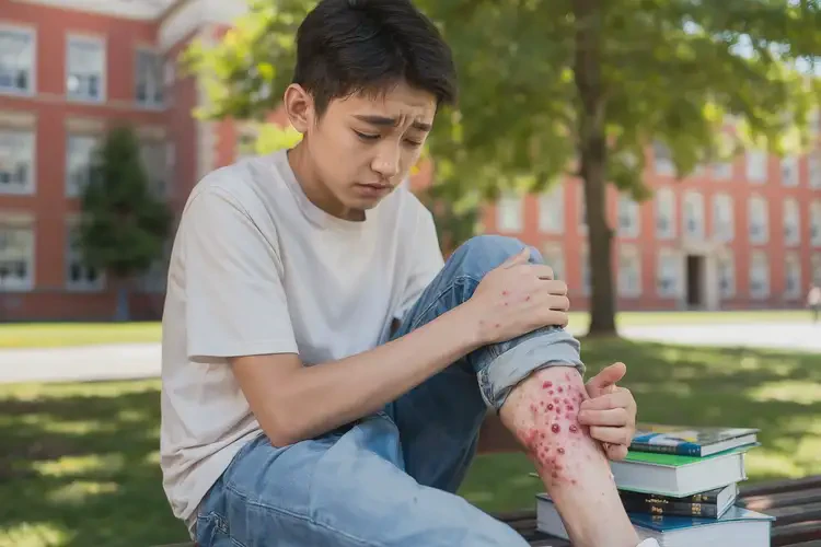 大學生腳上偶爾起濕疹不管它會自己好嗎(圖4)