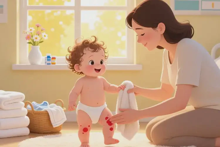 嬰兒身上長(zhǎng)濕疹可不可以根治(圖1)