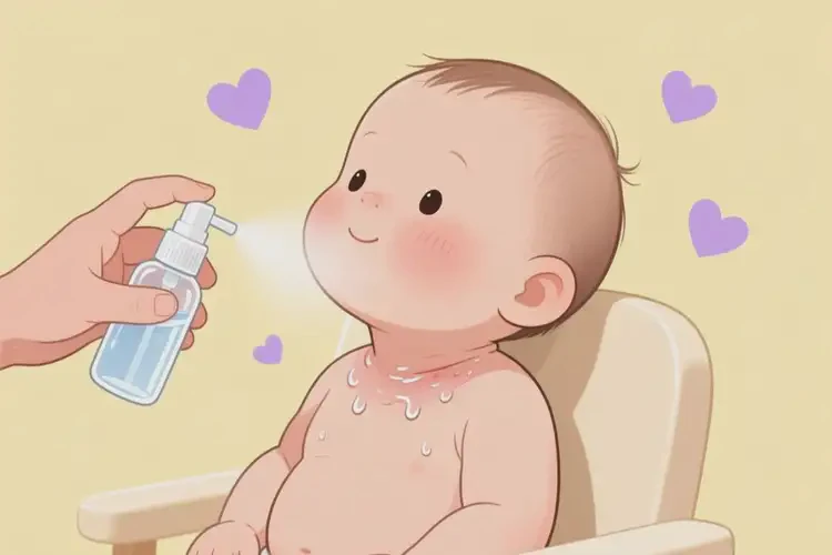 嬰幼兒脖子上長濕疹能夠徹底治愈嗎(圖2)