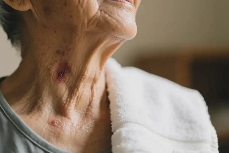 老年人脖子上长湿疹可不可以根治(图2)