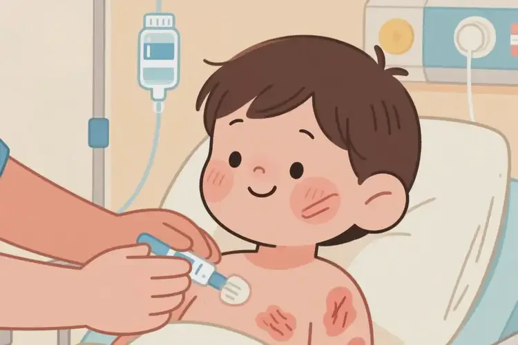 小兒大腿上出現(xiàn)濕疹可不可以根治(圖4)