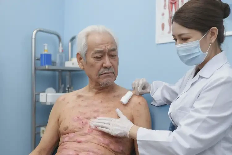 老年人肚子上經(jīng)常長濕疹可不可以根治(圖3)