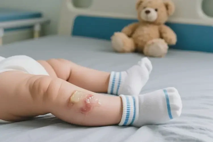 寶寶小腿上偶爾長濕疹可以治好嗎(圖2)