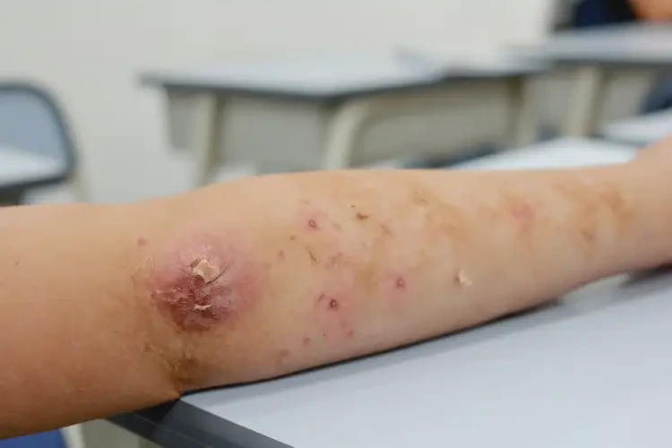 小學(xué)生手臂經(jīng)常起濕疹不管它會自己自愈嗎(圖4)