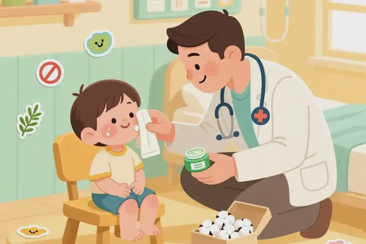 小孩面部偶爾長(zhǎng)濕疹可不可以根治(圖2)