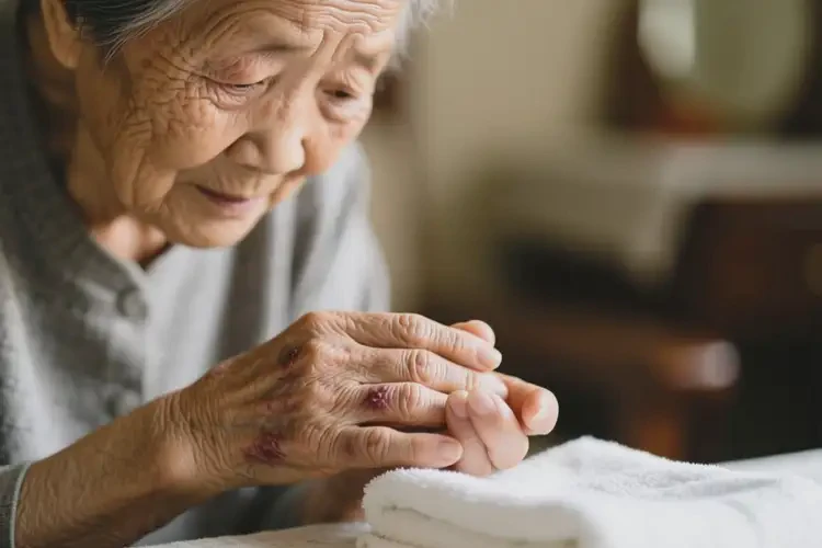 高齡老人四肢長(zhǎng)濕疹可不可以根治(圖1)