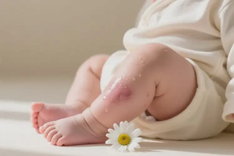 寶寶小腿上偶爾長濕疹可以治好嗎(圖4)