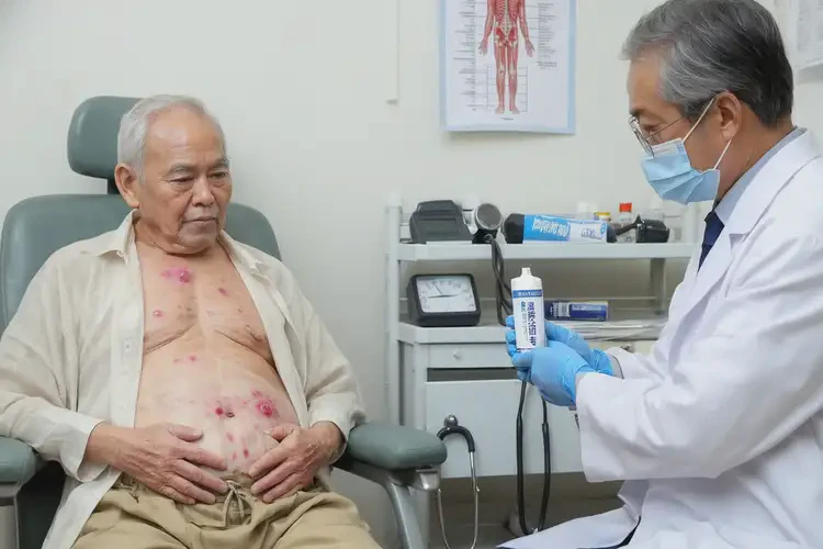 高齡老人肚子上有濕疹不管它會自己痊愈嗎(圖2)