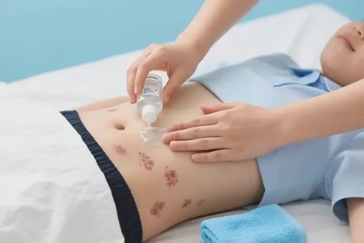 中學(xué)生肚子上出現(xiàn)濕疹可不可以根治(圖1)