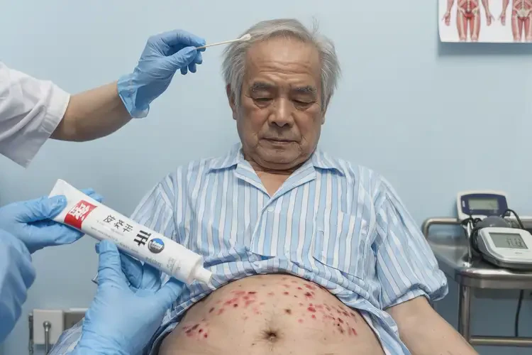 老人肚子上長(zhǎng)濕疹可不可以根治(圖3)