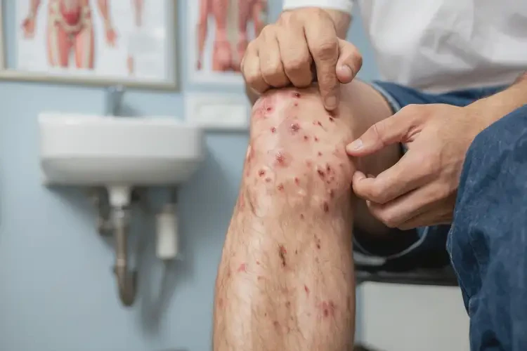 青年人大腿容易長(zhǎng)濕疹能夠徹底治愈嗎(圖4)