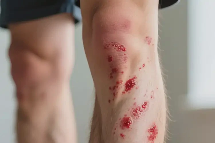 男生小腿出現(xiàn)濕疹可不可以根治(圖4)