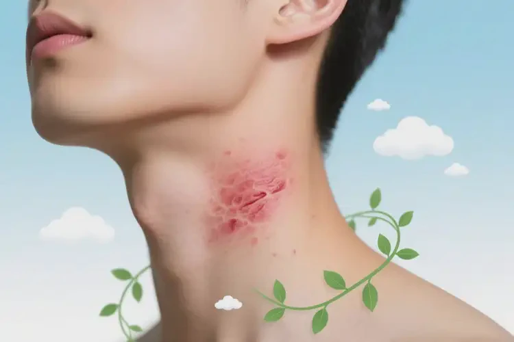 男生脖子上出濕疹能靠自己自愈嗎(圖3)