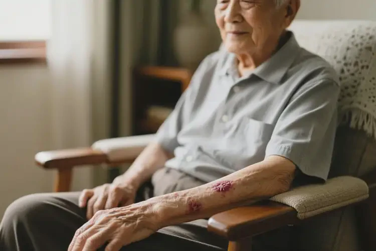 高齡老人手臂上長濕疹可不可以根治(圖3)