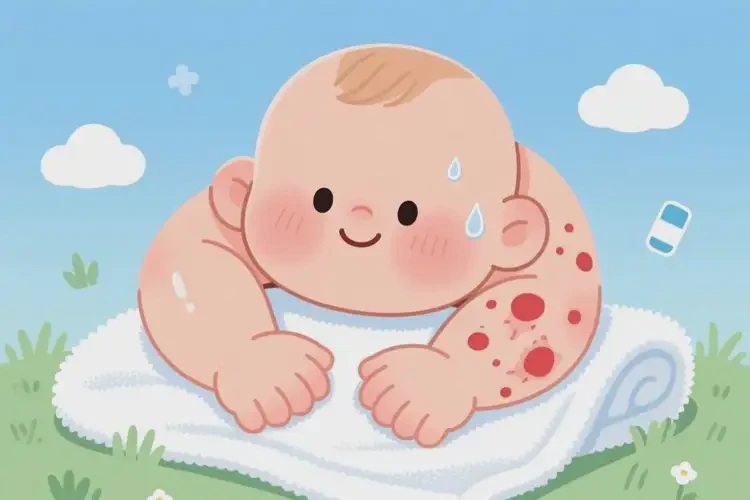 嬰幼兒手臂上經(jīng)常起濕疹可以治好嗎(圖4)
