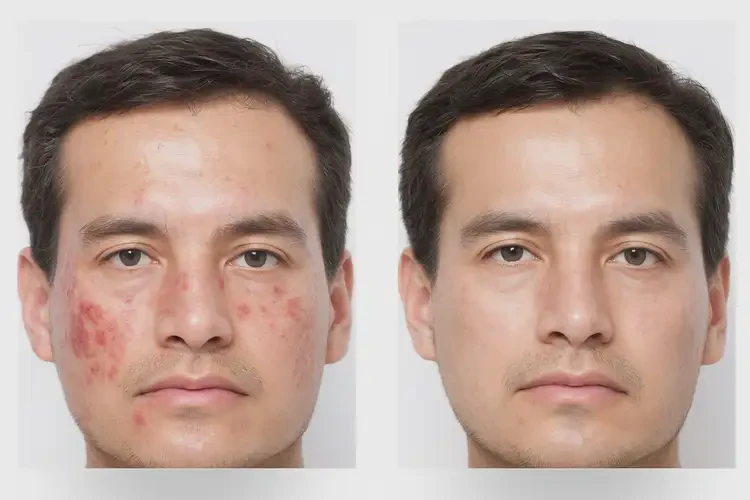 男性面部經(jīng)常長濕疹可不可以根治(圖1)