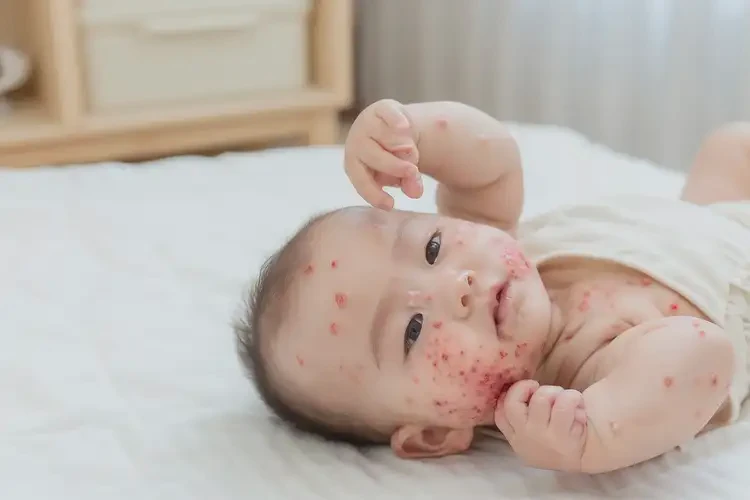 寶寶脖子上出現(xiàn)濕疹可以治好嗎(圖3)