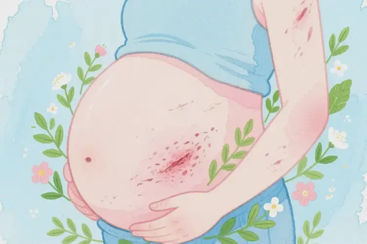 孕婦肚子起濕疹可不可以根治(圖2)