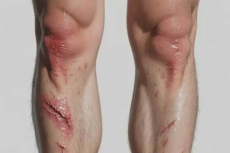 男人小腿上容易長(zhǎng)濕疹可不可以根治(圖1)