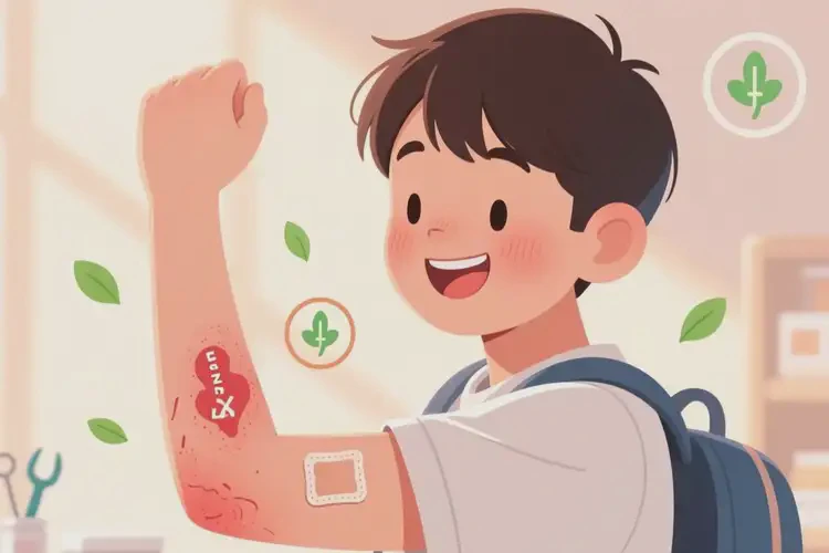 大學生手臂上長濕疹可不可以根治(圖1)