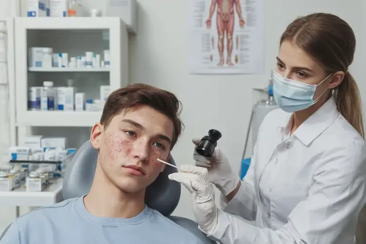 青年人面部偶爾長(zhǎng)濕疹可不可以根治(圖3)