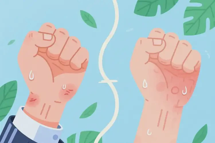 大學(xué)生手上偶爾起濕疹可不可以根治(圖3)