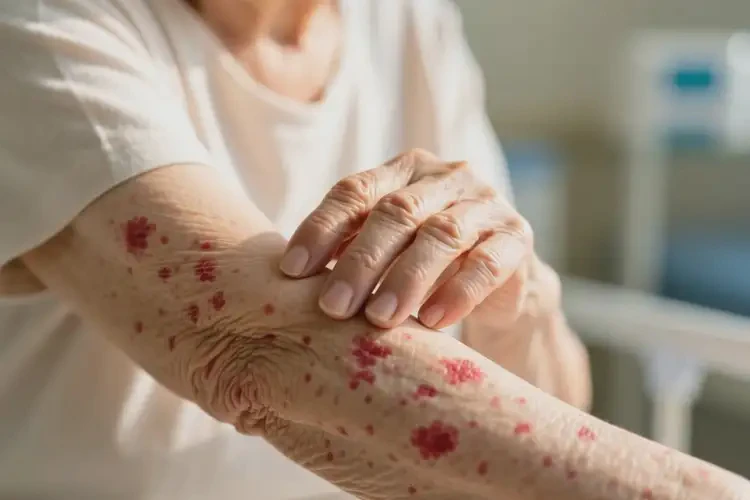 老年人手臂上出现湿疹可不可以根治(图4)