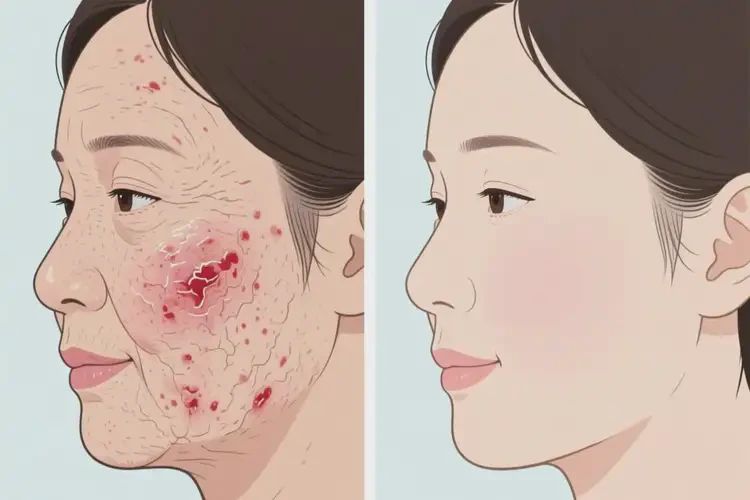 產(chǎn)婦面部經(jīng)常起濕疹可不可以根治(圖1)