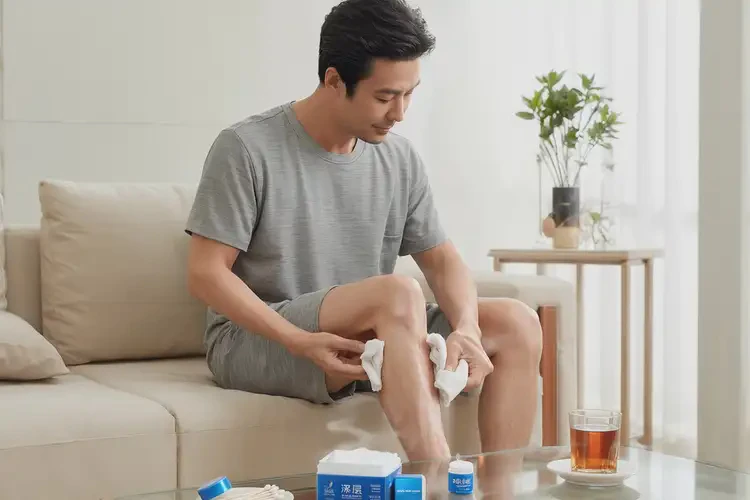 男人小腿經(jīng)常起濕疹能不能根治(圖1)