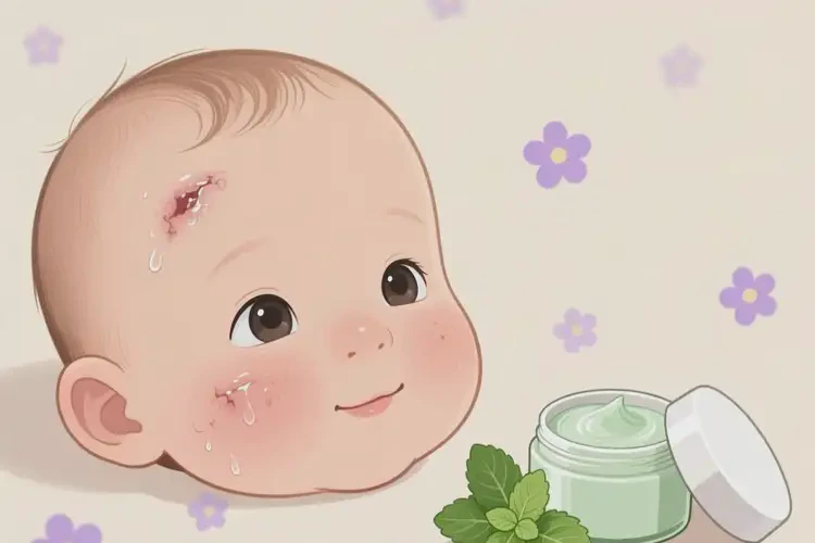 嬰幼兒臉上偶爾長(zhǎng)濕疹可以治好嗎(圖1)